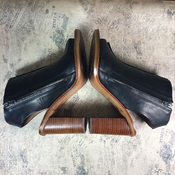 Madewell “Fay” Peep Toe Heeled Sandals Black - Picture 7 of 13